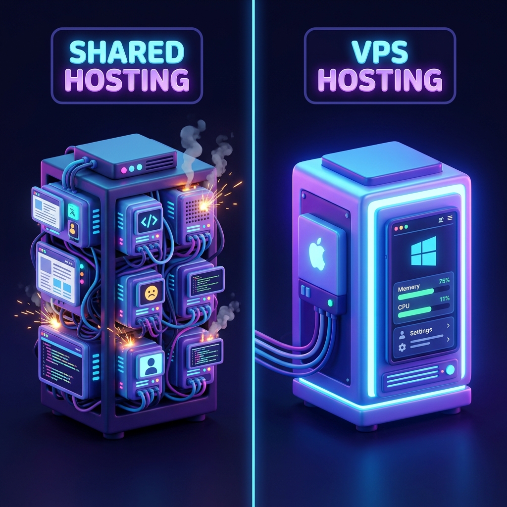 VPS vs Shared Hosting